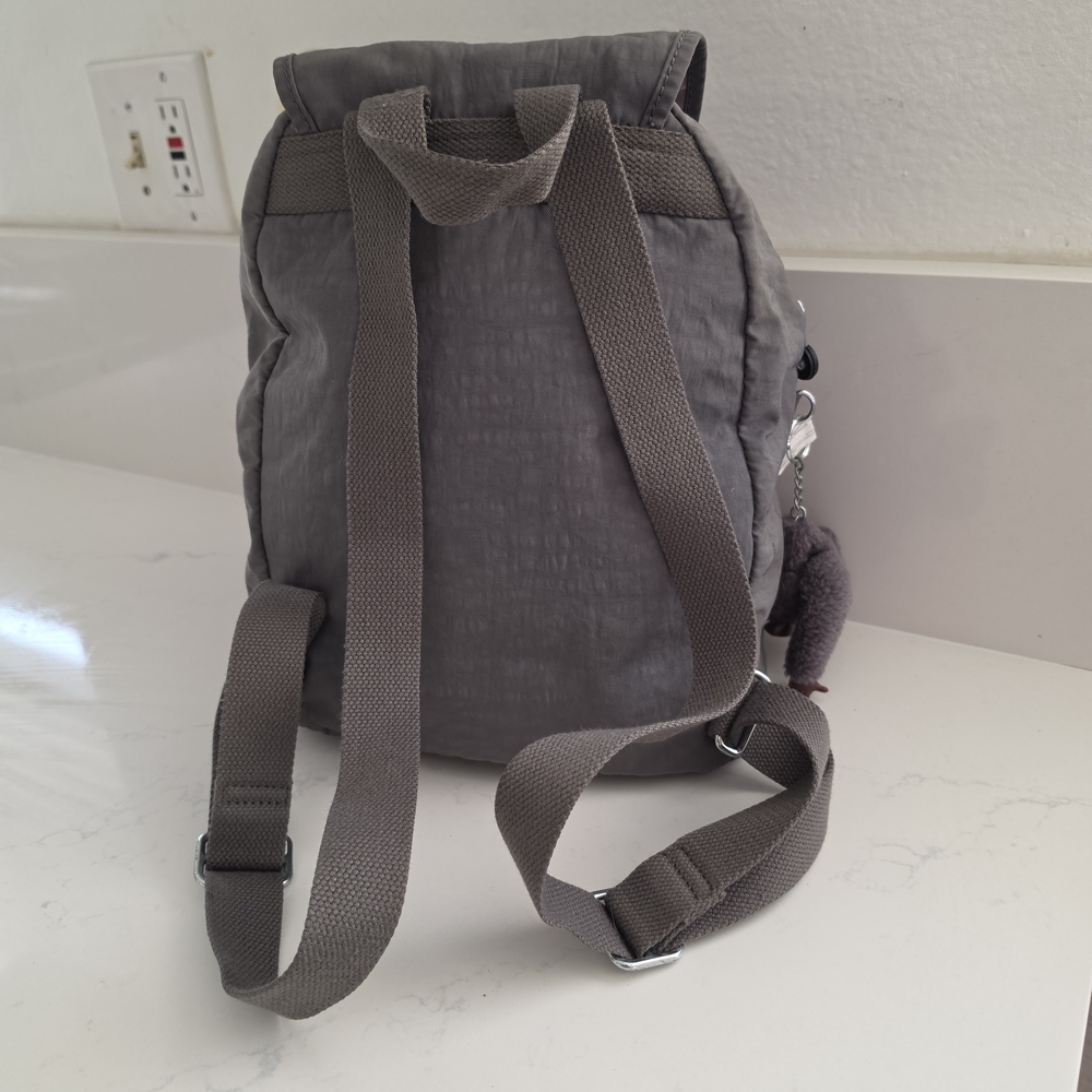 Kipling Gray Nylon Mini Backpack - Compact Everyd… - image 5
